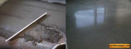 Șapă pe balcon cu mâinile (balconul cu mâinile) șapă pe balcon cu mâinile sale