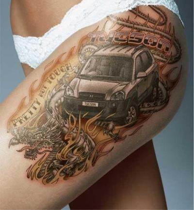 tatuaj mașină (modele tatuaj mașină) tatuaj mașină