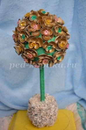 Topiara de cochilii cu mâinile lor (mâini) Topiara de cochilii cu propriile lor mâini