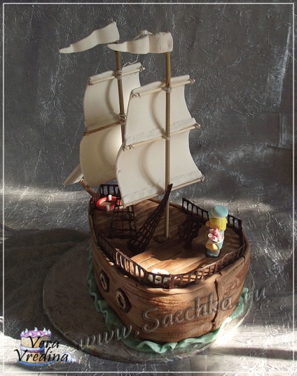 Cake - nava - cu pas cu pas fotografii (tort) Cake - nava - cu fotografii pas cu pas