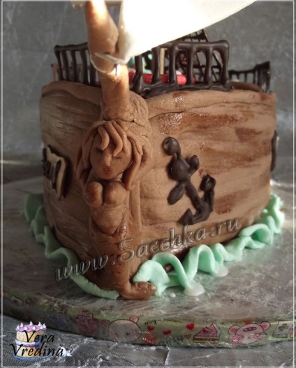 Cake - nava - cu pas cu pas fotografie (modul de a găti un tort & quot; vehicul & quot;) Cake - nava - cu fotografii pas cu pas