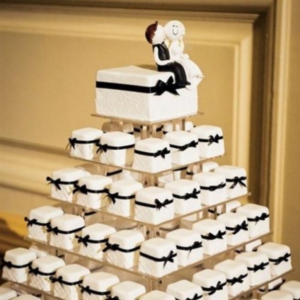 Tort cu cupcakes la o nuntă, fotografii de prăjituri frumoase (nunta) Tort cu cupcakes la o nuntă, fotografii de prăjituri frumoase