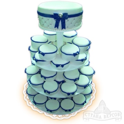 Tort cu cupcakes la o nuntă, fotografii de tort frumos (tort) Tort cu cupcakes la o nuntă, fotografii de prăjituri frumoase