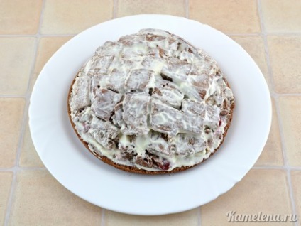 Cake „Pancho“ (felii de cozonac înmuiat crema) Tort „Pancho“