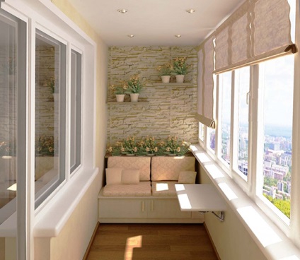 O canapea confortabilă în balcon (canapea) O canapea confortabilă pe balcon