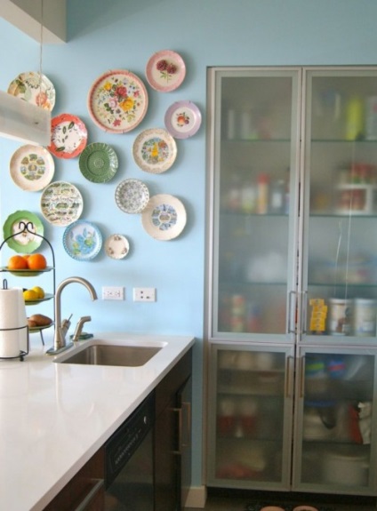 Decorarea pereții bucătăriei - a scăpa de gol, designu (proiectare) Decorarea pereții bucătăriei - a scăpa de gol, designu