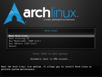 Instalarea Linux arc (instalare) Instalarea Linux arc