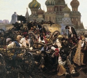 Dimineața Strelets'execution, Vasiliy Ivanovich Surikov (penalizare) Dimineața Strelets'execution, Vasiliy Ivanovich Surikov