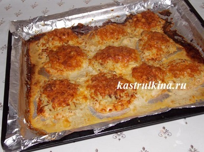 Baked pui sub o haină de blană realizate din cartofi, reteta cu o fotografie (cartof) pui Baked sub o haină de blană realizate din cartofi, reteta cu o fotografie