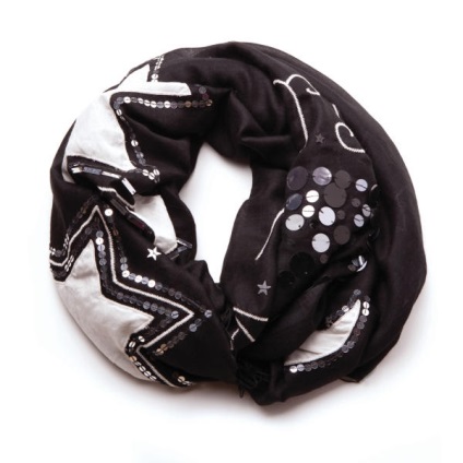 Cum de a transforma esarfa cele mai obișnuite, brodată (eșarfă) Cum de a transforma cea mai obișnuită fular, țesut