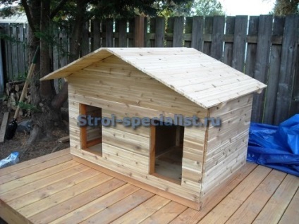 Cabine pentru cîine cu Aviary - clădire cu mâinile lor (lor) Cabine pentru cîine cu Aviary - construcția propriilor lor mâini