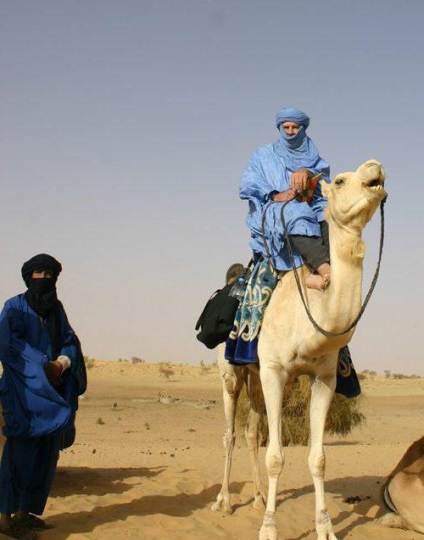 triburi Tuareg - bărbați albastru deșert