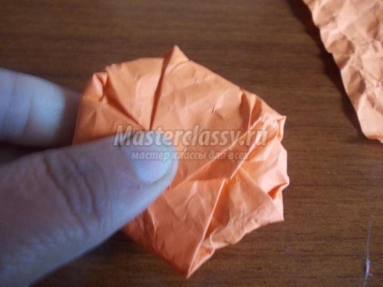 plastic, hârtie în grădiniță (bug-ul de master-class de hârtie mototolită) plastic, hârtie în grădiniță