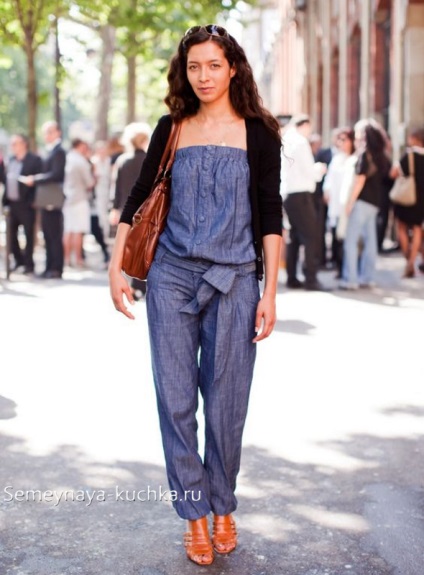 Ce se poate înlocui blugi, în vara (salopete de sex feminin denim) Ce se poate înlocui blugi în vara