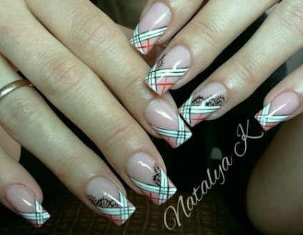 Nail Design Foto - manichiura vara - idei de moda fotografie -camera design de unghii (sacou alb cu un design.) Nail Design Foto - manichiura vara - idei de fotografie de moda unghiilor de design -camera