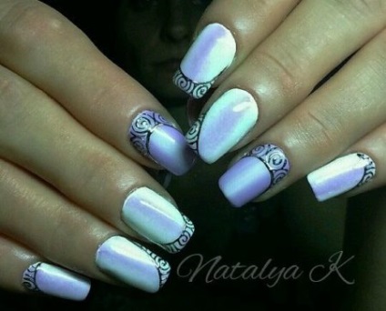 Nail Design Foto - manichiura vara - idei de moda fotografie -camera de design de unghii (manichiuri două culori) Nail Design Foto - manichiura vara - idei de fotografie de moda unghiilor de design -camera