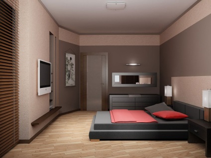 Design dormitor 12 kV (dormitor design de 12 de metri pătrați într-o fotografie stil modern) Proiectarea un dormitor de 12 mp