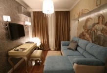 Cameră de design 18 metri pătrați (proiectare) Cameră de design 18 metri pătrați