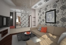 Cameră de design de 18 de metri pătrați (de proiectare sala de 18 m. Fotografia apartamentului) Cameră de design 18 metri pătrați