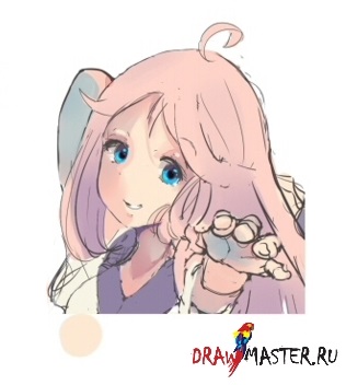 Cum de a desena caracterul anime cu parul lung (imaginea la dimensiune completă) Cum de a desena caracterul anime cu parul lung