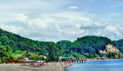Statiunile Abhazia (abhaz coasta hartă) stațiuni din Abhazia