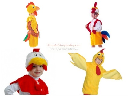 Noul costum cocoșel (cocoșului Costume de Crăciun pentru copii) New cocoșel costum