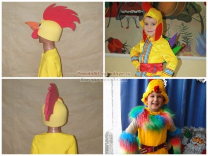 Noul costum cocoșel (cocoșului Costume de Crăciun pentru copii) New cocoșel costum