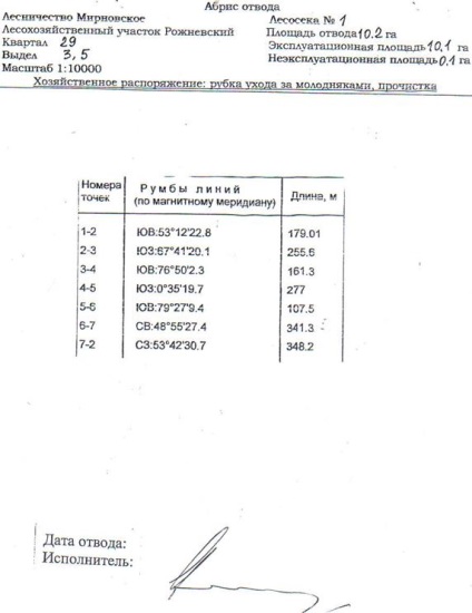 Recoltarea 1 (zone de tăiere) Recoltarea 1