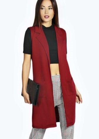 Coat fără mâneci (137 imagini) 2017 Tendințe feminine strat fără mâneci, plămân, alungite, s (strat) fără mâneci Coat (137 imagini) 2017 Tendințe de sex feminin strat fără mâneci, plămân, alungit, cu
