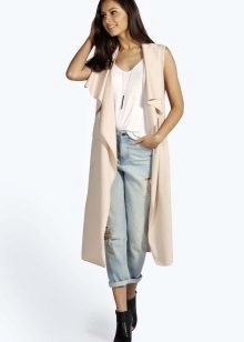Coat fără mâneci (137 imagini) 2017 Tendințe feminine strat fără mâneci, plămân, alungite, s (strat) fără mâneci Coat (137 imagini) 2017 Tendințe de sex feminin strat fără mâneci, plămân, alungit, cu