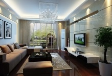 Etaj într-o cameră întunecată de design interior de cameră și foto (camera de zi) Etaj într-un design interior camera camera intunecata si fotografie