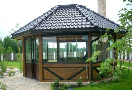 Pergola populare (cabană de lemn foișor) foișor populare