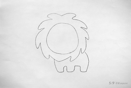 Desenarea etapele unui leu creion mic (leu) Desenarea etapele unui leu mic cu un creion