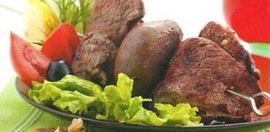 Băț de Kara (adauga condimente tomate ierburi) Skewer de Kara