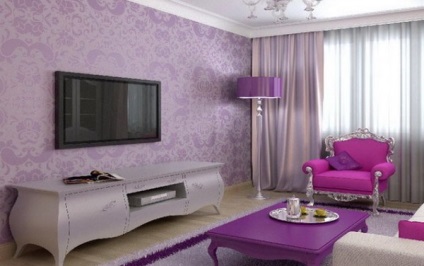 tapet Purple in fotografii de interior (interior) tapet violet în fotografie interior