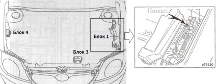 Diagrama bloc siguranțe toyota corolla-E120 E130 (siguranțe) Diagrama bloc siguranțe toyota corolla-E120 E130