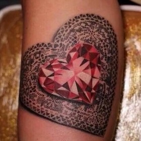 diamant tatuaj (fată tatuaj diamant) diamant tatuaj