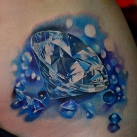 tatuaj diamant (coloana vertebrală fată de diamant) diamant tatuaj