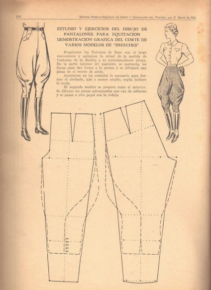Model de pantaloni pentru femei bridji regulă de bază (model) Model de pantaloni pentru femei bridji reguli de bază