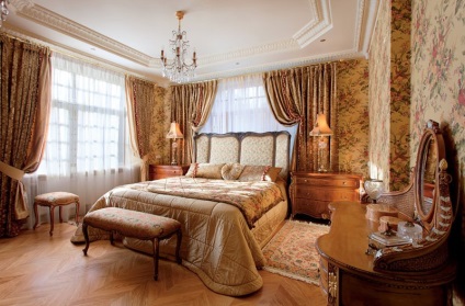 stil englezesc în interiorul unui dormitor - Photo Interior Design (Design) stil englezesc în interiorul unui dormitor - Fotografie de interior Design