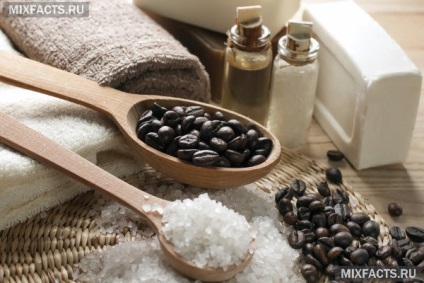 exfoliant Celulita acasă cu cafea, miere, sare și bicarbonat de sodiu (miere corp) exfoliant anti-celulita acasă cu cafea, miere, sare și bicarbonat de sodiu