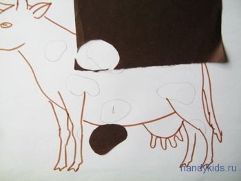 Aplice cu vaca dorisovyvanie (vaca appliqué) Aplice cu vaca dorisovyvanie