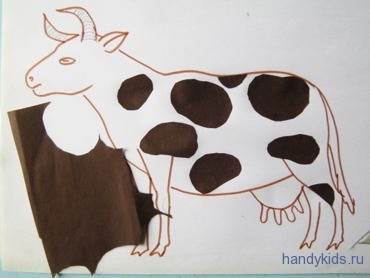 Aplice cu vaca dorisovyvanie (vaca appliqué) Aplice cu vaca dorisovyvanie