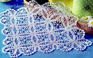 Ajurata tricotate cârpe (tampoane cu sistem de cârlig) Ajurat șervețel tricotate