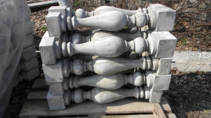 Balustri de beton caracteristici, de fabricație și montaj (beton) Balustri de beton caracteristici, de fabricație și montaj