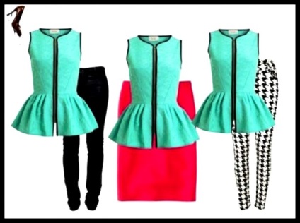 Bluza cu bascii, bascii bluza cu o imagine (fotografie) Bluza cu bluza basc cu basci fotografie