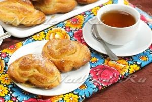Biscuiți cu reteta de zahăr cu pas cu pas fotografii (Chifle aluat de drojdie) Chifle cu reteta de zahăr cu pas cu pas fotografii