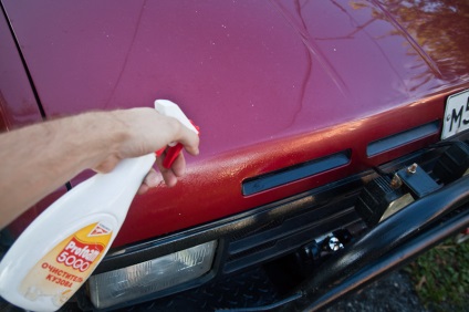 Spalarea auto cu Simuliidae (Easy polonez de apă) Cum să se spele o masina cu musculițelor