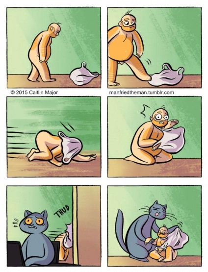 Ce se întâmplă dacă persoana a fost o pisica, si pisica - amuzant om ilustrare - afigenchik! (persoane) Ce se întâmplă dacă persoana a fost o pisica, si pisica - amuzant om ilustrare - afigenchik!
