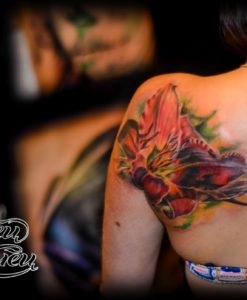 Se acoperă în sus (suprapunerea de tatuaje vechi și cicatrici), inima Yurets de stejar (tatuaj) Se acoperă în sus (suprapunerea de tatuaje vechi și cicatrici), inima Yurets de stejar